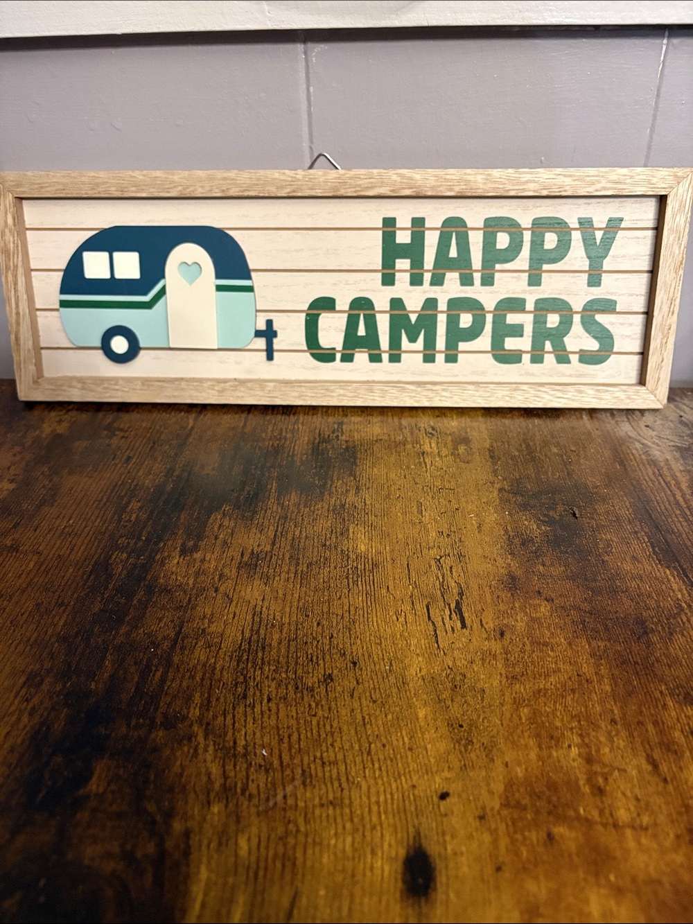 😃 🏕️ Happy Campers Wood Wall Decor